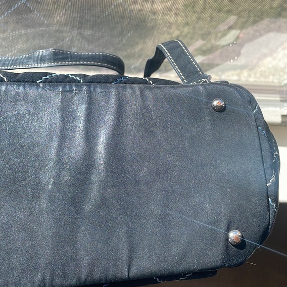 Vera Bradley Black Microfiber Backpack - Picture 6 of 7